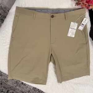 Tommy Bahama Khaki Flat Front Shorts Size 38